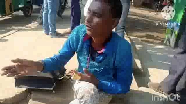 सूर्यगढ़ा -ऑटो से गिरकर युवक हुआ जख्मी जमुई जिले के काकन के रहने वाले हैं शंकर दास।