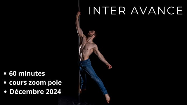 Pole dance visio 07 décembre 2024