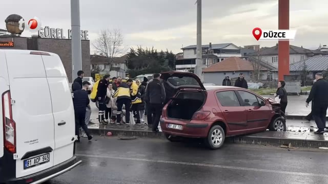 Dönüş Yasağı İhlali Kazaya Sebep Oldu 1 Yaralı