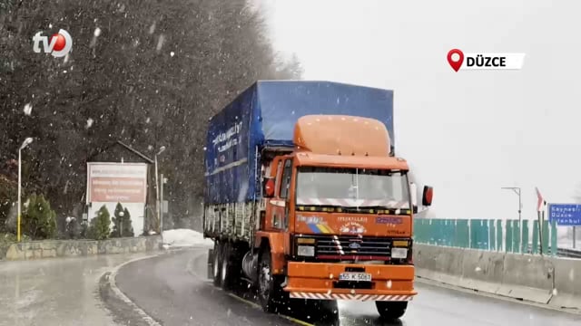 Bolu Dağı’nda Yoğun Kar Yağışı