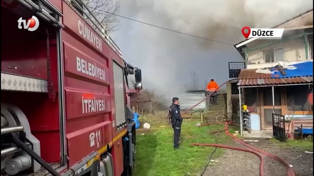 Hızlı Müdahale İki Katlı Evi Kurtardı