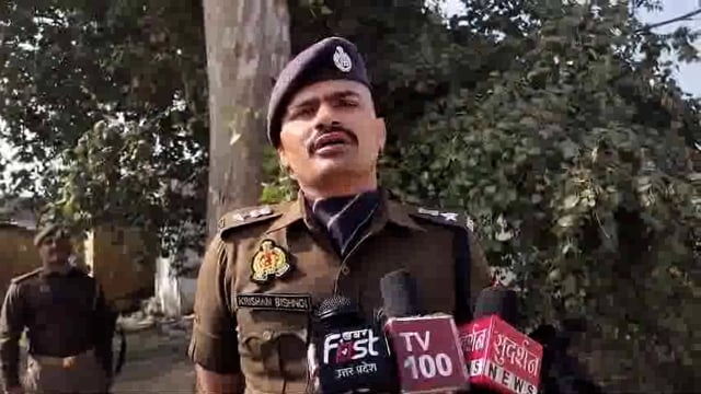  संभल में अधिवक्ता की गोली मारकर  हत्या जानकारी देते पुलिस अधीक्षक कृष्ण कुमार बिश्नोई