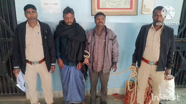 सूर्यगढ़ा -मानूचक गांव से दो  nbw वारंटी को गिरफ्तार कर पुलिस हिरासत में भेजा गया पेशी के लिए लखीसराय न्यायालय।