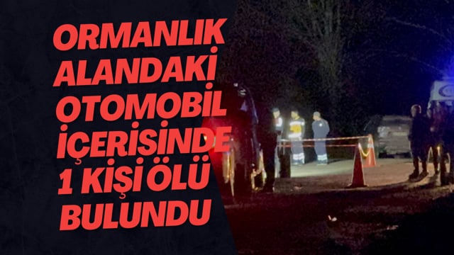 Ormanlık Alandaki Otomobil İçerisinde Bir Kişi Ölü Bulundu