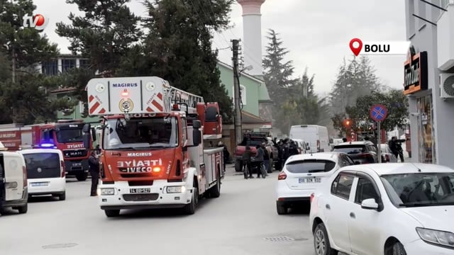 Bolu'da İş Yeri Yangını