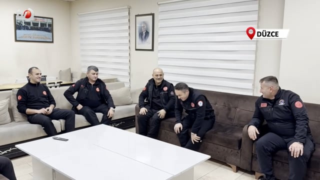 İtfaiyeciler Yeni Yıla Görev Başında Girdi