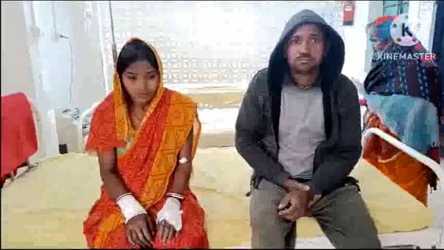 नाला बहाने को लेकर हुए विवाद में पति-पत्नी से की गई मारपीट।