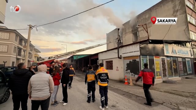 Şehrin Göbeğinde Korkutan Yangın