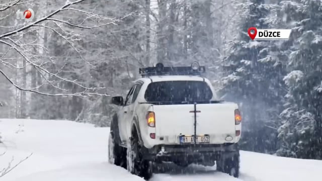 Kar Hasreti Çeken İstanbullular Çareyi Düzce'de Buldu