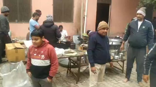 नोहझील शेरगढ़ मार्ग पर स्थित झाड़ी हनुमान मंदिर पर हुआ विशाल भंडारा
