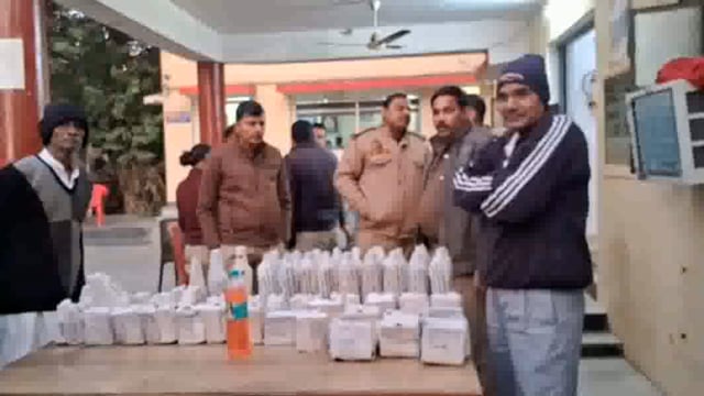 28 लाख रुपए के लगभग की अवैध शराब नष्ट करायी गयी