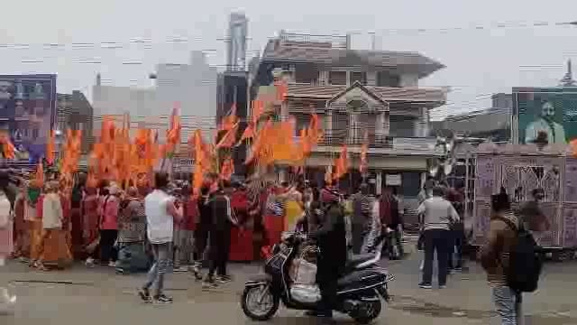 राया: अयोध्या में प्रभु श्री रामलला के विग्रह की प्राण प्रतिष्ठा की प्रथम वर्षगांठ पर निकाली शोभायात्रा 