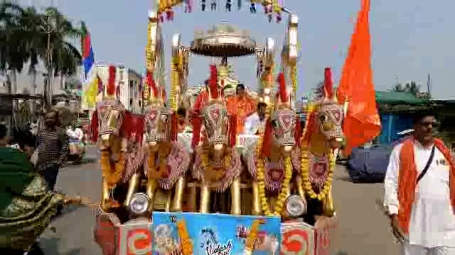श्री सद्गुरू हावगिस्वामी महाराज यांच्या पालखीची भव्य शोभा यात्रा