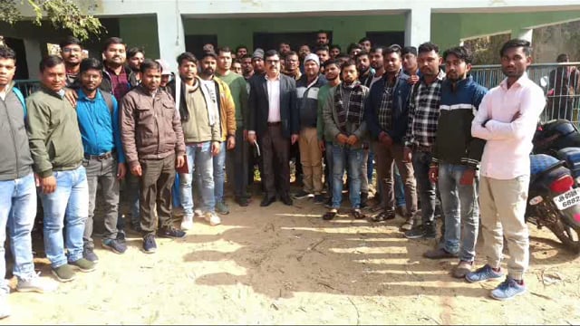 बंदोबस्त पदाधिकारी द्वारा शंभूगंज में भू सर्वे कार्य का लिया जायजा