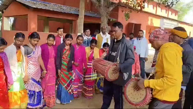 बासमत्ता पंचायत के जुनका गांव में पैक्स अध्यक्ष जिम्मी भगत, जिला पार्षद अध्यक्ष बांका राजेंद्र यादव को किया भव्य स्वागत