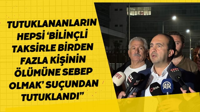 Bolu Baro Başkanı Barut “Tutuklananların hepsi ‘bilinçli taksirle birden fazla kişinin ölümüne sebep olmak’ suçundan tutuklandı”