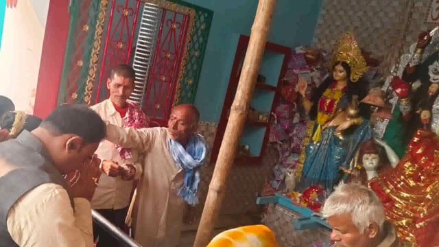 क्षेत्र की सुख, शांति, समृद्धि को लेकर विधायक ने माता काली के दरबार में लगाई हाजरी