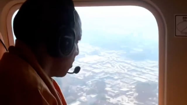 उत्तर प्रदेश की मुखिया योगी आदित्यनाथ ने प्रयागराज में हवाई सर्वेक्षण किया