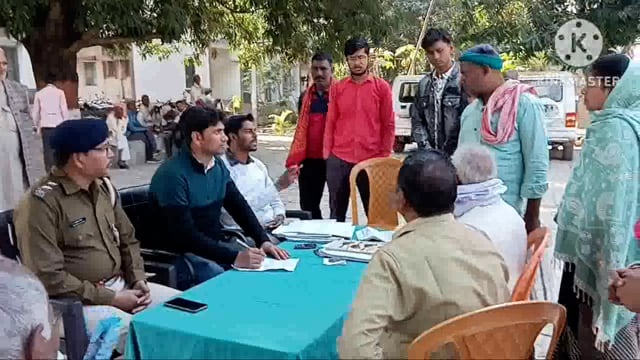 सिरदला परना डाबर थाना परिसर के आयोजित जनता दरबार में दो मामलों का किया गया निपटारा