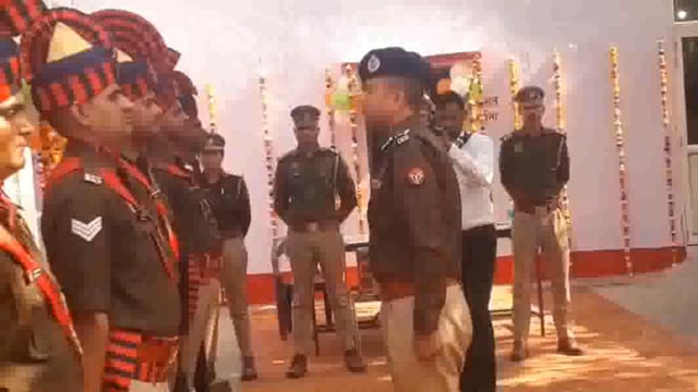 वरिष्ठ पुलिस अधीक्षक मथुरा द्वारा माट थाने का वार्षिक निरीक्षण किया गया