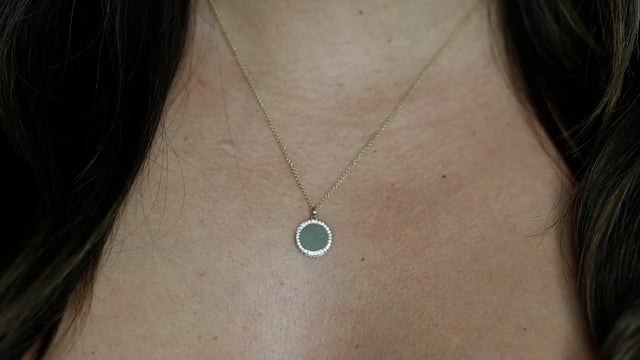 Diamond Disk Pendant - Video