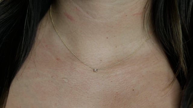 Baguette Bezel Necklace - Video