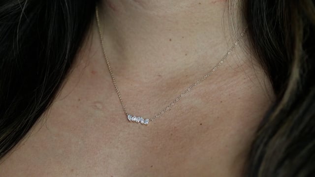 Mixed Fancy Shaped Diamond Necklace - Video