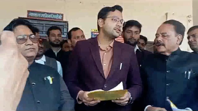 भारत सरकार द्वारा प्रस्तावित अधिवक्ता संशोधन बिल 2025 का बार एसोसिएशन माट ने किया विरोध प्रदर्शन सोपा ज्ञापन