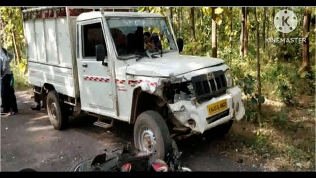 खड़ी पिकअप वाहन व  मोटरसाइकिल में टक्कर एक युवक हुआ जख्मी सिरदला से किया गया रेफर