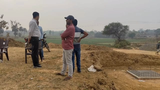 BANKA: पंचायत सरकार भवन के निर्माण कार्य की प्रगति का लिया गया जायजा