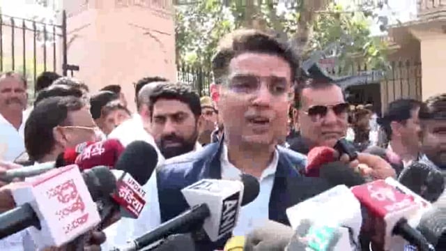 Sachin Pilot reached the protest of Congress MLAs, targeted BJP #politics 