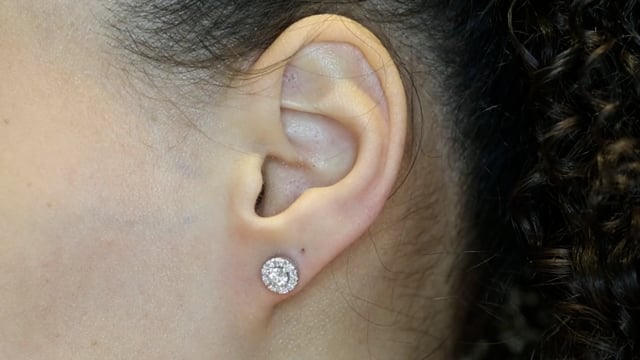 Diamond Cluster Studs - Video