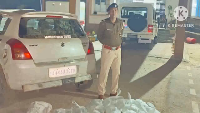 पुलिस ने एक कार से 160 लीटर में हुआ शराब किया बरामद