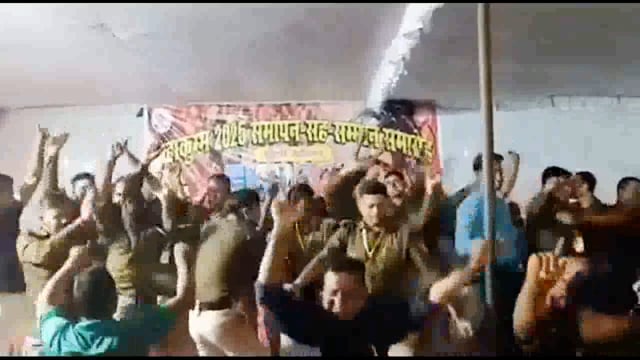 Maha Kumbh Closing Ceremony: After 2 months of hard duty, organized at RPF Station Jhusi, Prayagraj. #politics