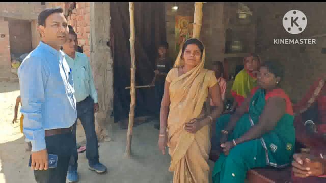 बीडीओ ने राजन पंचायत के बेर्री तथा गोरियडा गांव में आवास सर्वेक्षण कार्य का किया जांच