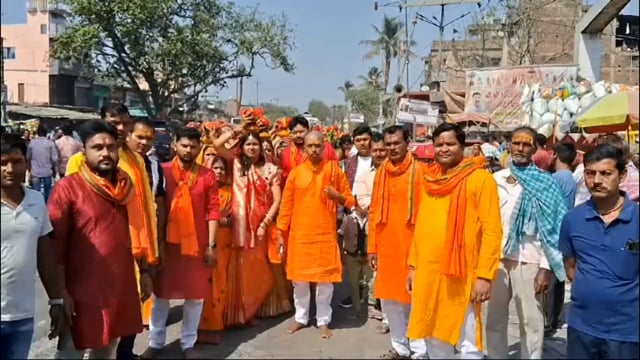 BANKA: बजरंगबली प्रतिमा की प्राण प्रतिष्ठा को लेकर निकाली गई भव्य कलश शोभा यात्रा