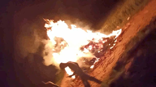 मवाना सैफपुर फिरोजपुर में होली दहन शांतिपूर्वक मनाया गया 