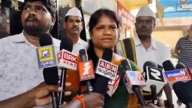 Revenue officials stop screening of film 'Court' at Venkataramana theatre in Amalapuram#protest