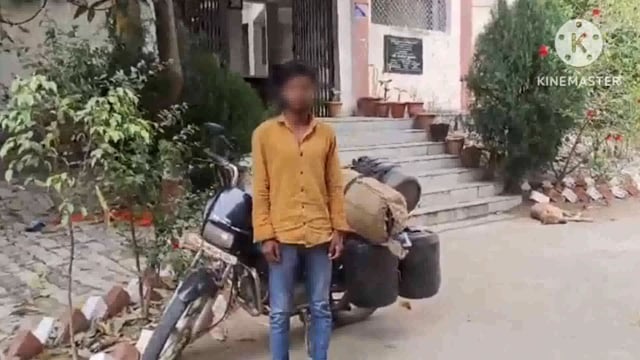 एक बाइक पर लदा 280 लीटर महुआ शराब के साथ एक गिरफ्तार