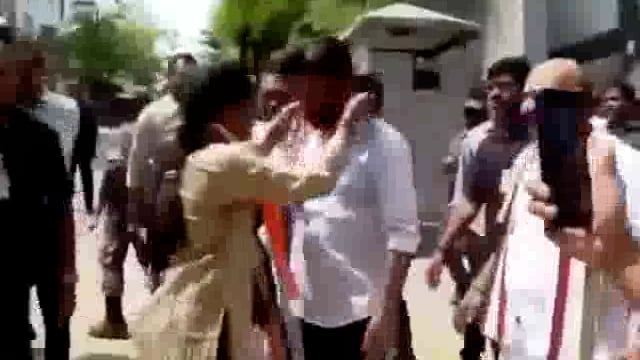 Gajwel Congress leaders meet CM Revanth Reddy, demand disqualification of KCR #politics