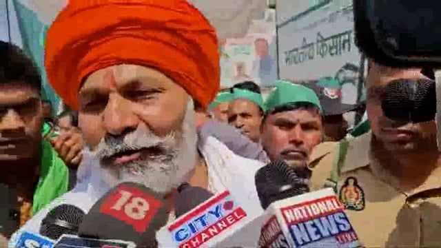 भाकियू के राष्ट्रीय प्रवक्ता राकेश टिकैत रामपुर पहुंचे #politics