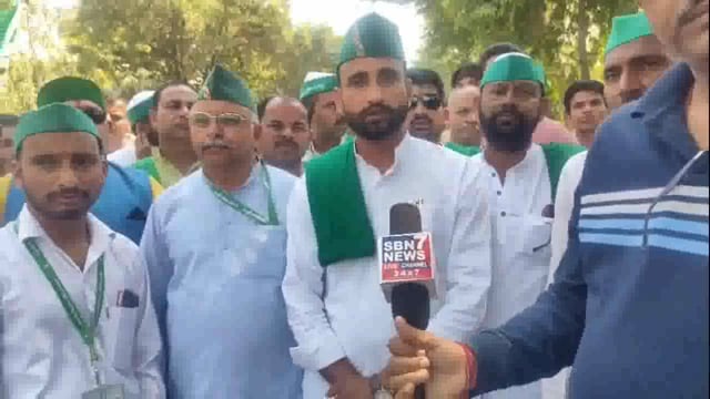 मेरठ में भारतीय किसान यूनियन भानू का पंजाब सरकार में किसानों पर हो रहे अत्याचार को लेकर विरोध प्रदर्शन