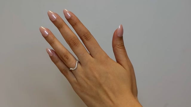 Curved Triple Row Pave Band - Video