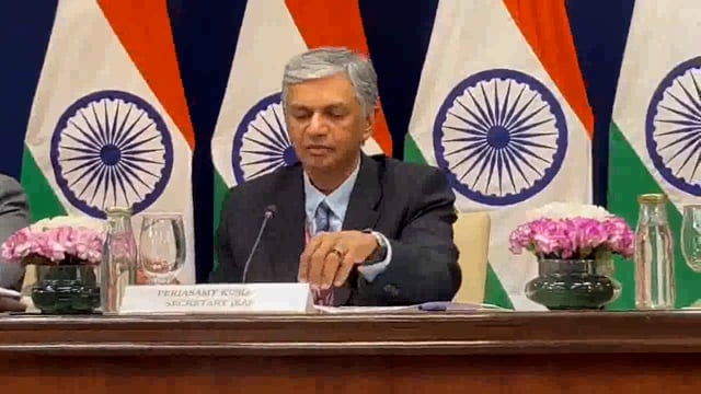 विदेश सचिव ईस्ट पेरियासामी कुमारन का वक्तव्य: 