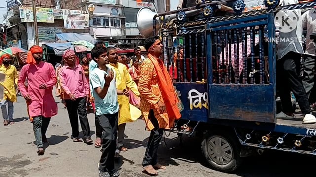 सिरदला में हनुमान प्रतिमा स्थापित प्राण प्रतिष्ठा को लेकर निकाली गई कलश यात्रा