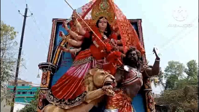 चैती दुर्गा प्रतिमा का किया गया विसर्जन।