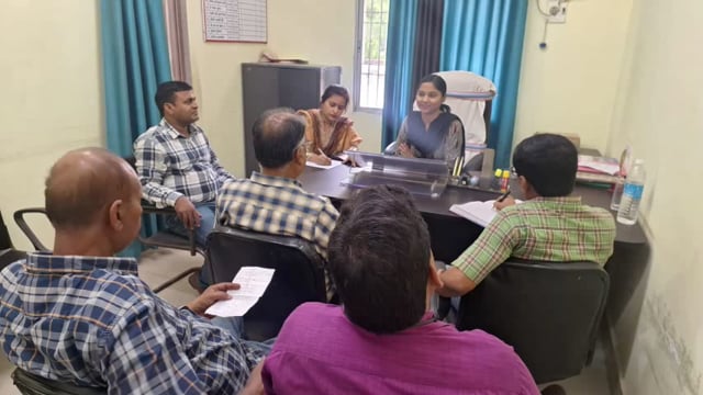 प्रखंड मुख्यालय में समन्वय समिति कीहुई बैठक।