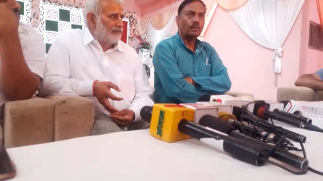 महापुरुष राणा सांगा जी के ऊपर अवध टिप्पणी करने पर क्षत्रिय समाज की प्रेस वार्ता