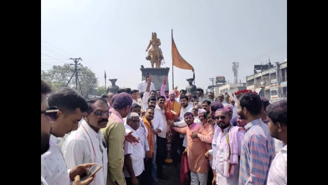 कृष्णा पाटील कोदळीकर यांचा छत्रपती शिवाजी महाराज चौकात सत्कार