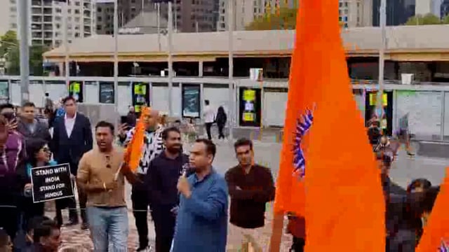 पहलगाम आतंकी हमले के बाद मेलबर्न में हिंदुओं की हत्या पर विरोध प्रदर्शन#International